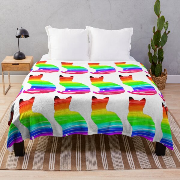 Item preview, Bright Rainbow Cat Silhouette designed and sold by Amanda1775.