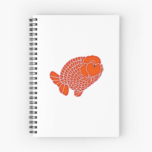 Item preview, Full Red Ranchu Goldfish Logo in White background designed and sold by Nosnah.