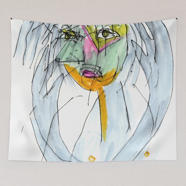 Item preview, Girl worried about a virus designed and sold by CeciliaBell.