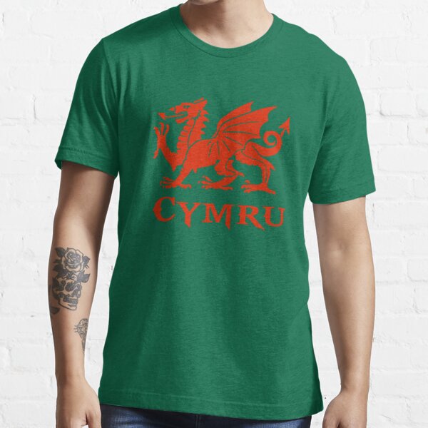 cymru wales welsh cardiff dragon Essential T-Shirt