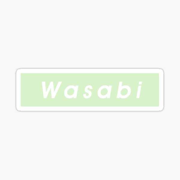 Wasabi Stickers Redbubble