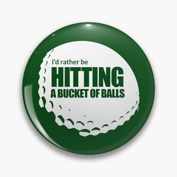 Item preview, I'd rather be hitting a bucket of balls - funny golf designed and sold by PlanetPrinted.