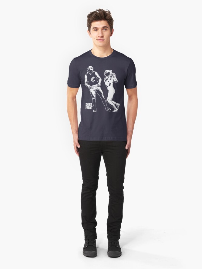 Alternate view of Beauty & The Bruce: Navy Slim Fit T-Shirt