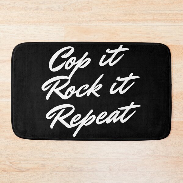 Item preview, Cop It Rock It Repeat - White designed and sold by Tee4Daily.