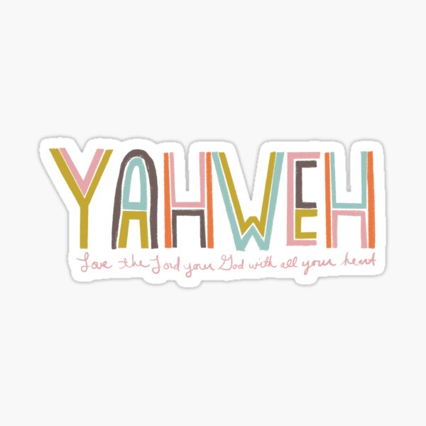 YHWH God Lion Yahweh Christian Bible Verse Evangelical Vinyl Sticker