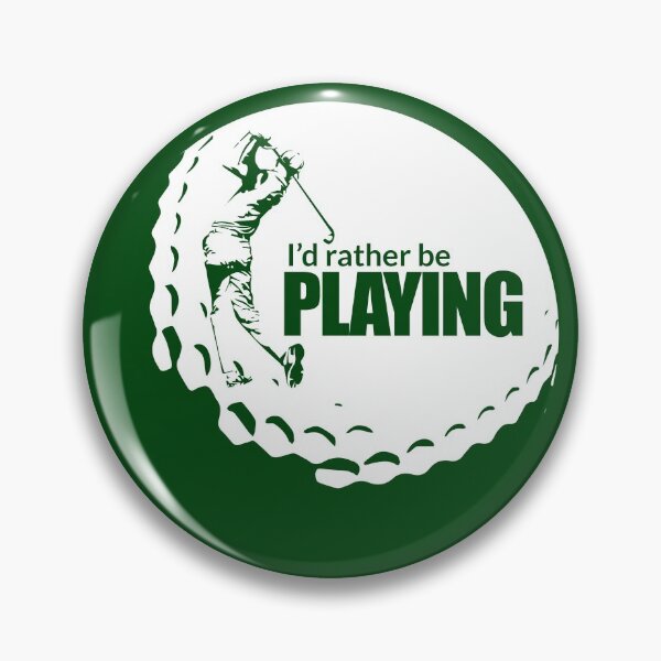 Item preview, I'd rather be playing - funny golf designed and sold by PlanetPrinted.