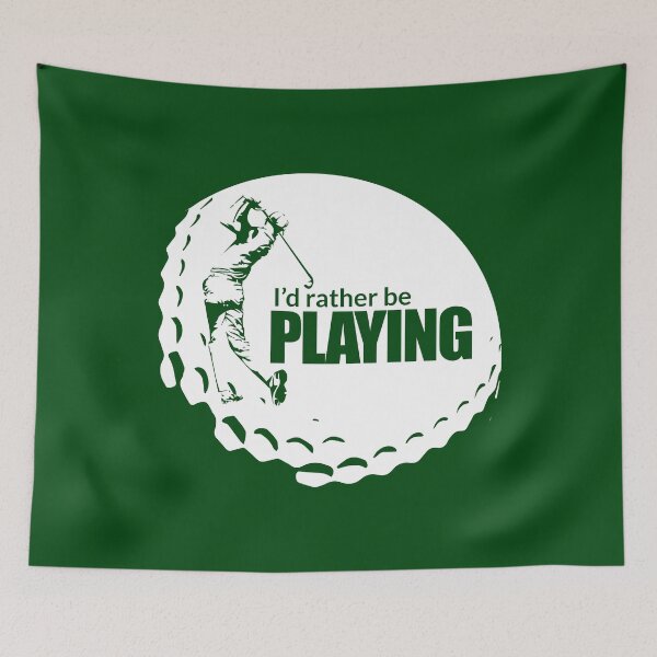 Item preview, I'd rather be playing - funny golf designed and sold by PlanetPrinted.