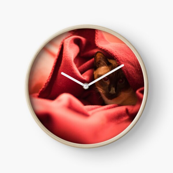 cosy cat Clock