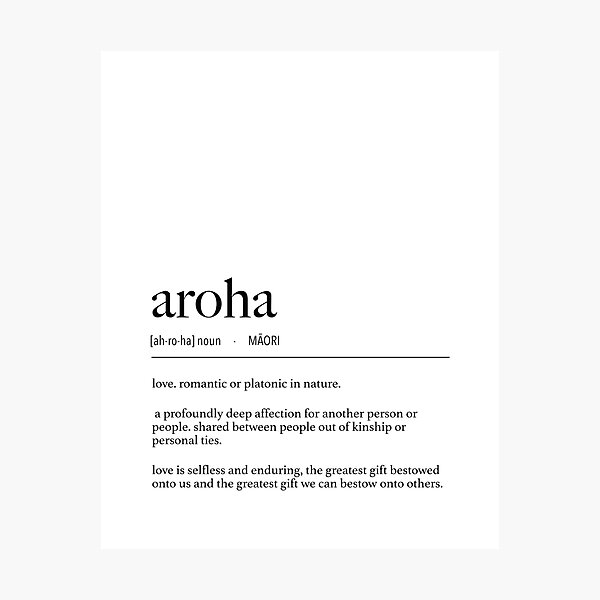Item preview, New Zealand Maori Aroha (Love) Definition designed and sold by lolomastudio.