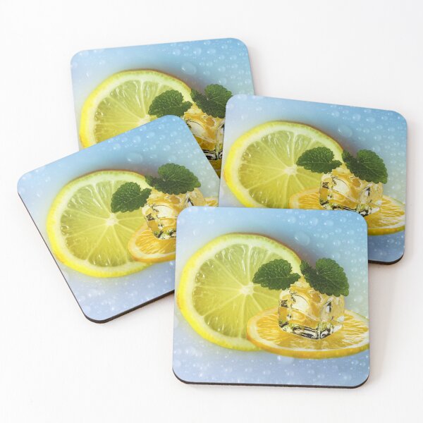 Item preview, Lemon slices with ice cubes designed and sold by harietteh.