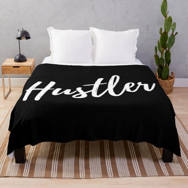 Item preview, Hustler - White designed and sold by Tee4Daily.