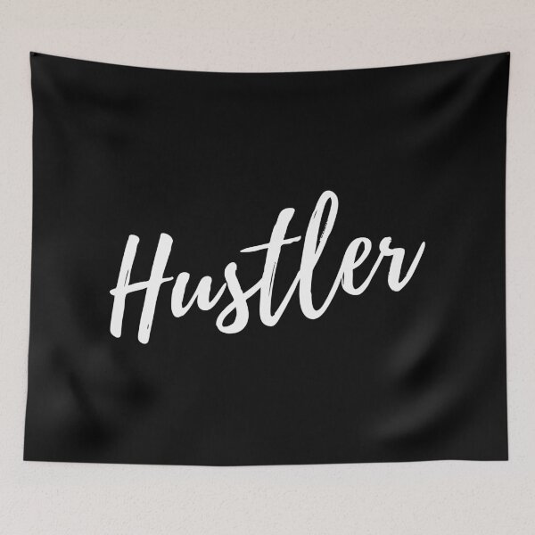 Item preview, Hustler - White designed and sold by Tee4Daily.