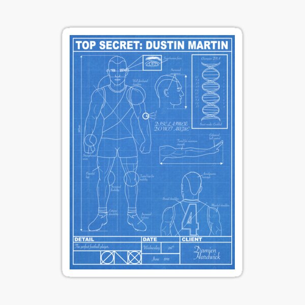 Item preview, Dustin Martin blueprint designed and sold by Prezzy740.