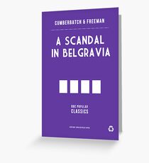 BBC Sherlock - A Scandal in Belgravia Minimalist Greeting Card