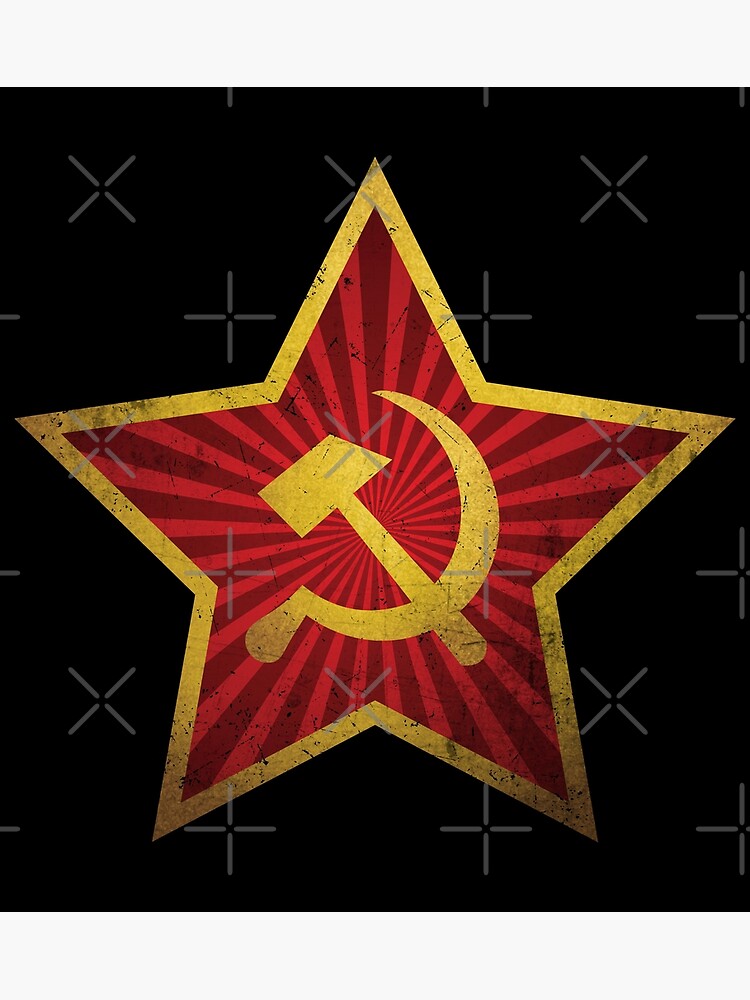 Soviet Red Star Insignia Distressed