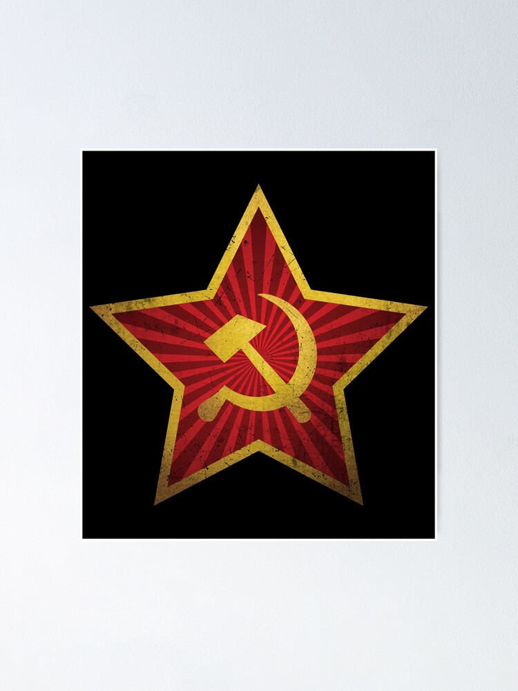 Soviet Red Star Insignia Distressed | Poster