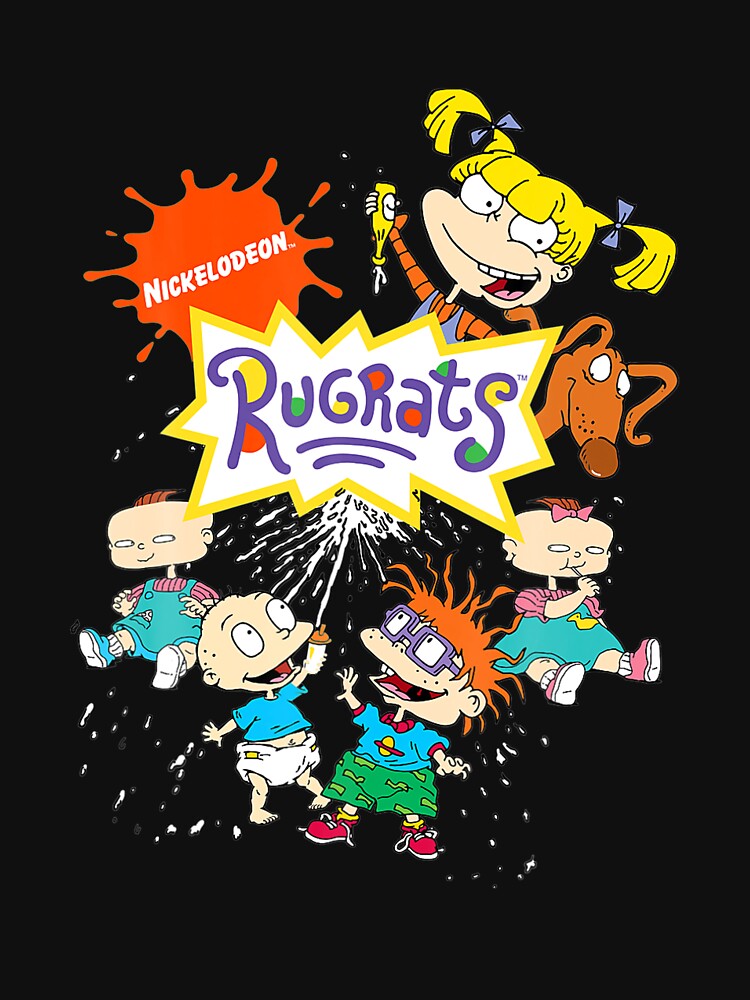 Disover Rugrats Logo With Nick Logo And Rugrats Characters Essential T-Shirt