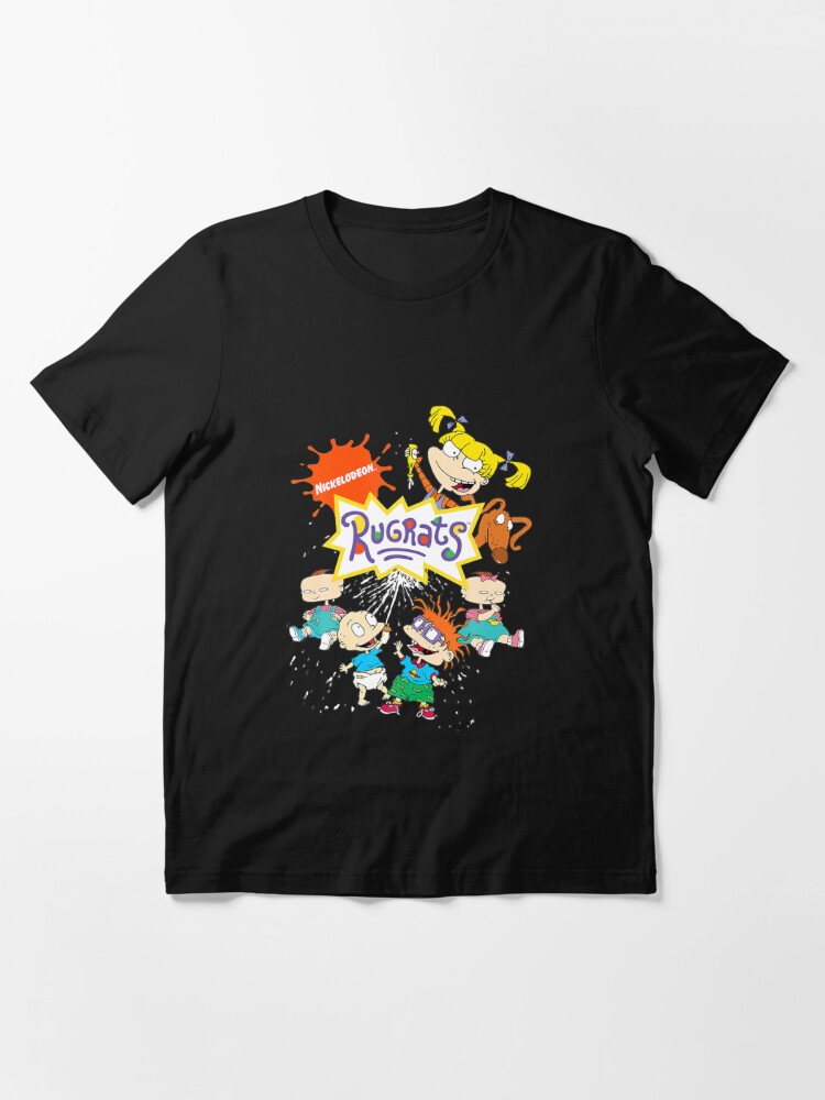 Disover Rugrats Logo With Nick Logo And Rugrats Characters Essential T-Shirt