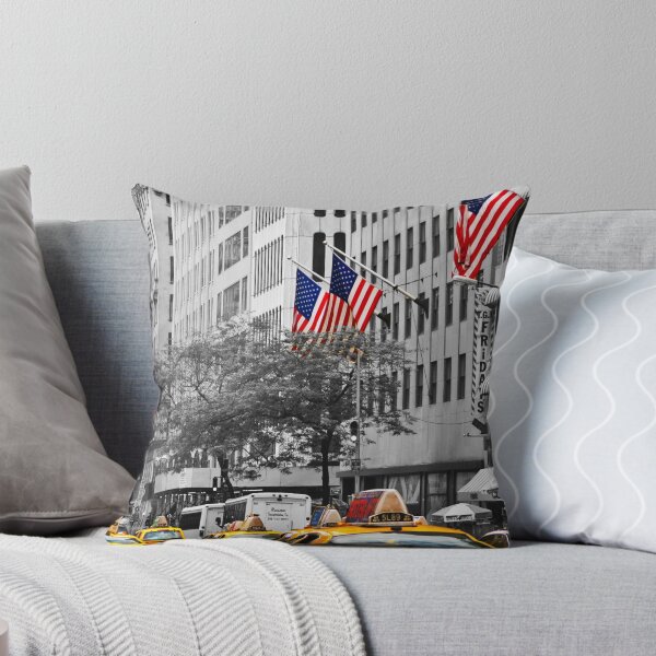 Item preview, yellow cabs on 5th Ave with Stars and Stripes  designed and sold by jalfc46.