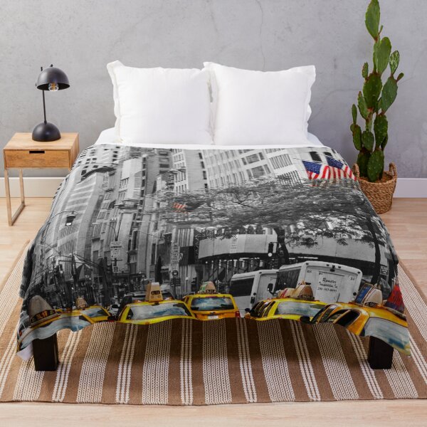 Item preview, yellow cabs on 5th Ave with Stars and Stripes  designed and sold by jalfc46.