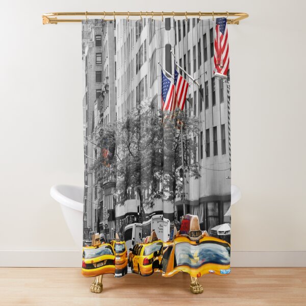 Item preview, yellow cabs on 5th Ave with Stars and Stripes  designed and sold by jalfc46.
