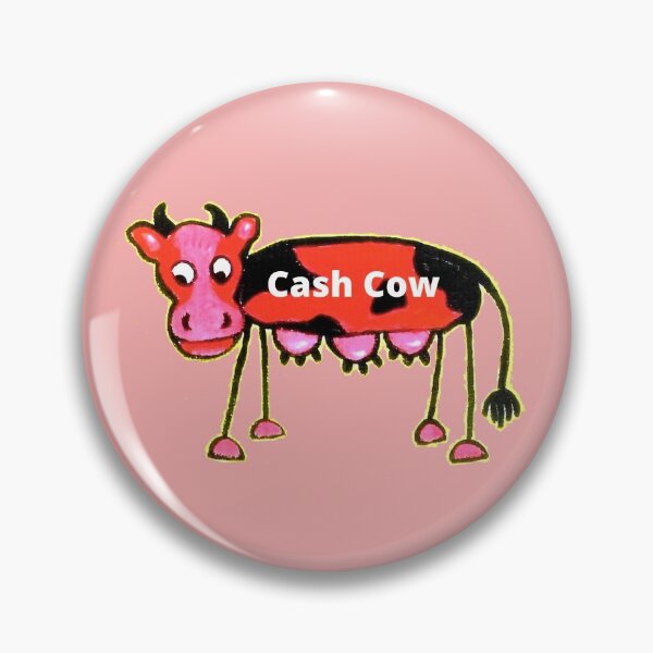 Item preview, Cash Cow. three udder cow Quirky art designed and sold by Bagsyrose.