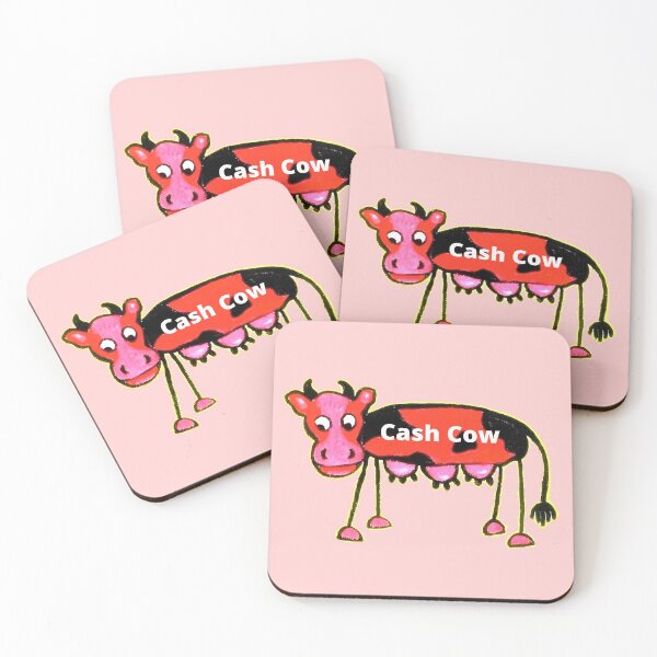 Item preview, Cash Cow. three udder cow Quirky art designed and sold by Bagsyrose.