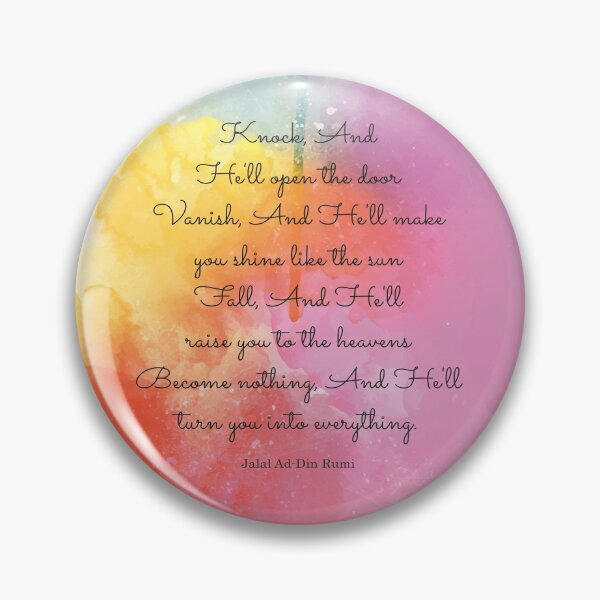 Item preview, Knock, And He'll open the door. Jalal Ad-Din Rumi designed and sold by StudioCitrine.