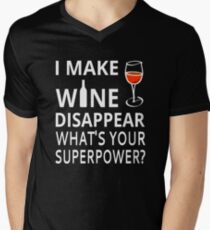 I Make Wine Disappear. What's Your Superpower? Men's V-Neck T-Shirt