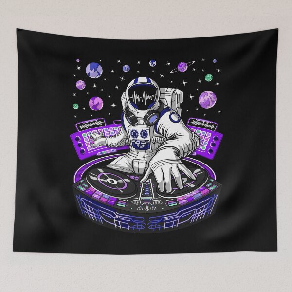Item preview, Astronaut Psychedelic DJ designed and sold by underheaven.