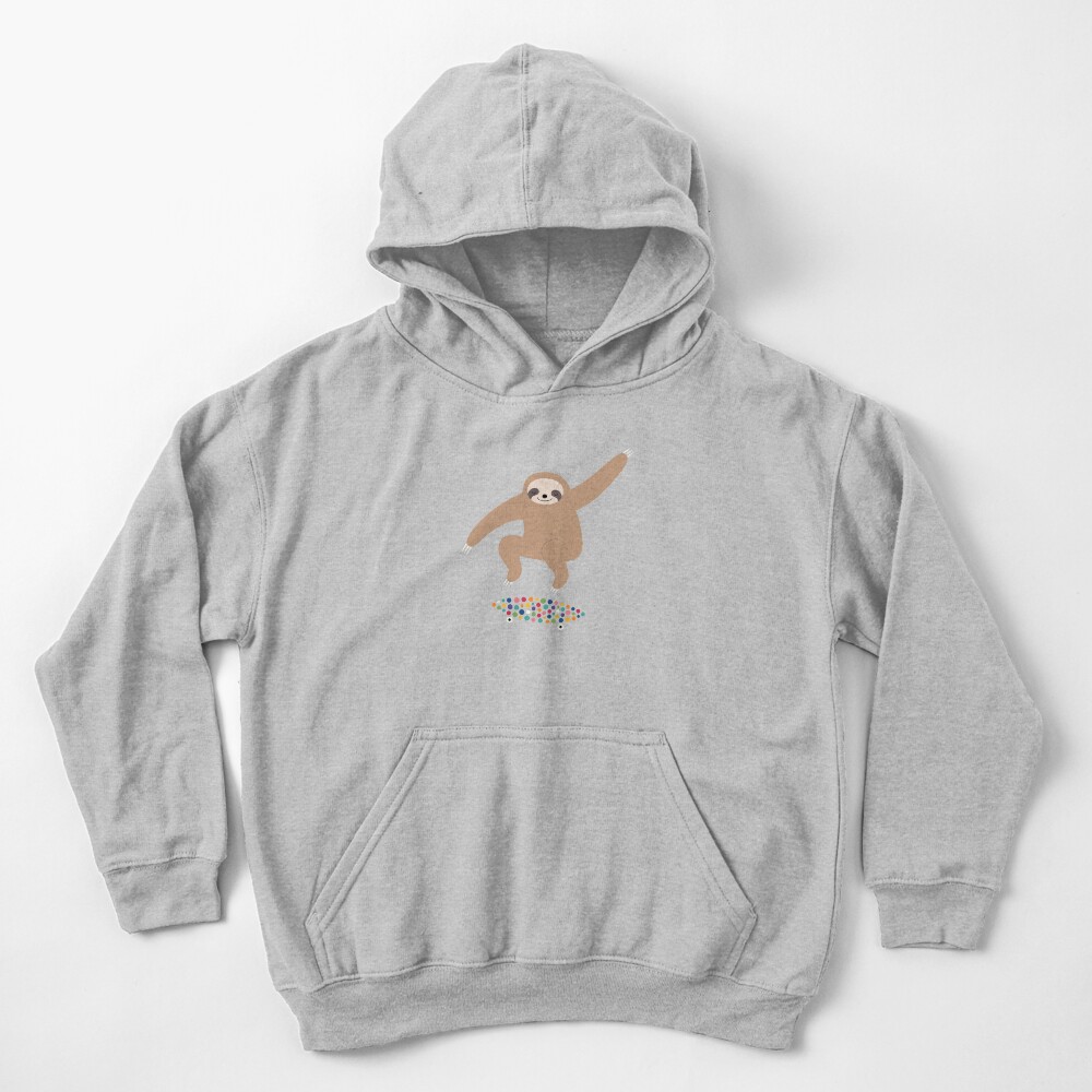 Sloth Gravity Kids Pullover Hoodie