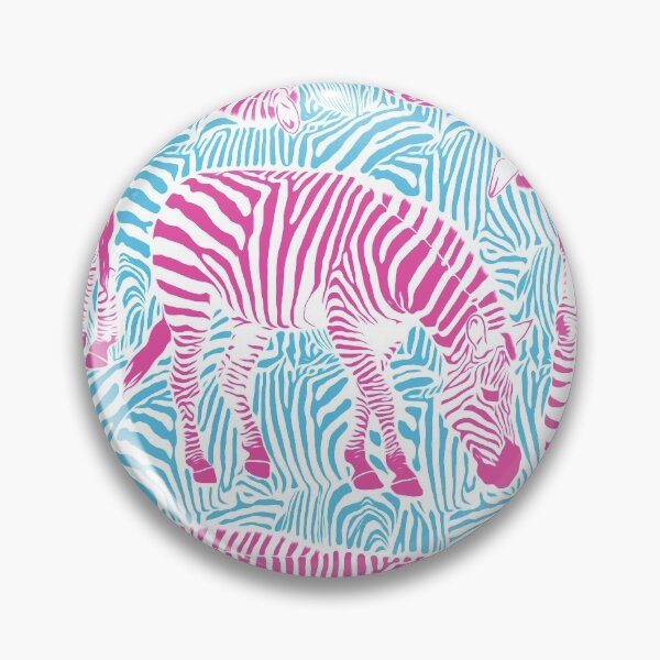 Artikelvorschau, Zebradruck - Pink & amp; Blau entworfen und verkauft von Raw-Run.