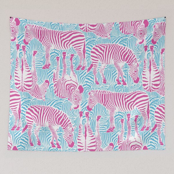 Item preview, Zebra Print - Pink & Blue designed and sold by Raw-Run.