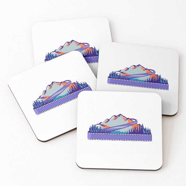 Item preview, Flowing Film Strip Mountain and Trees WPA Retro designed and sold by patrimonio.