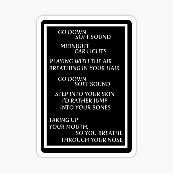 The 1975 Self Titled Lyrics Sticker For Sale By Elissal12 Redbubble 7475