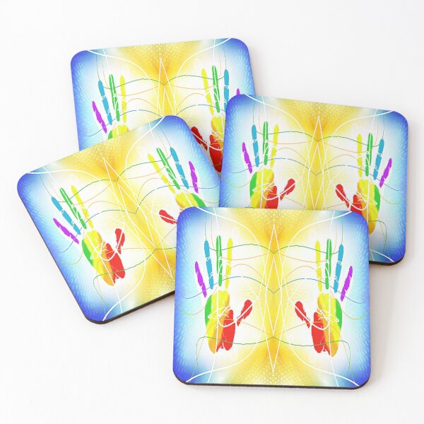Item preview, ARTY HANDS ABSTRACTO,colorful abstraction, psychedelic Arte Abstracto, abstract art design designed and sold by Adri Barnard.