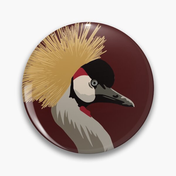 Item preview, Crowned Crane Portrait designed and sold by GeoCreate.