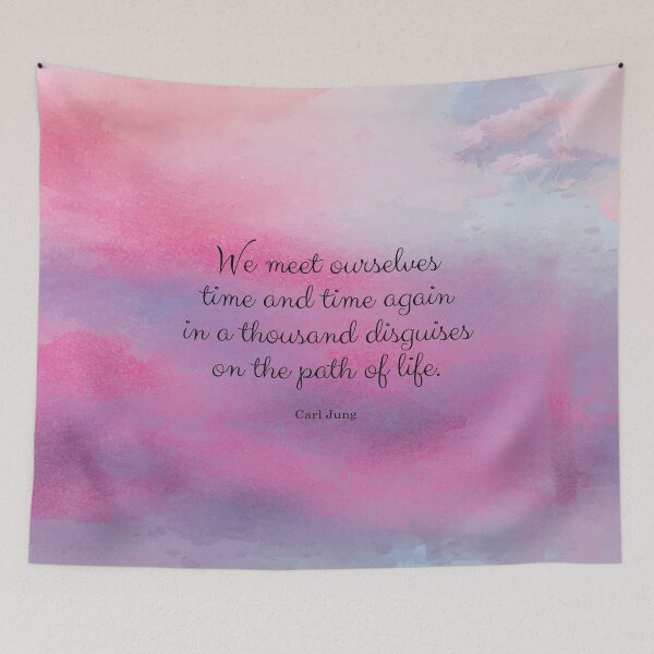 Item preview, We meet ourselves time and time again in a thousand disguises on the path of life. Carl Jung designed and sold by StudioCitrine.