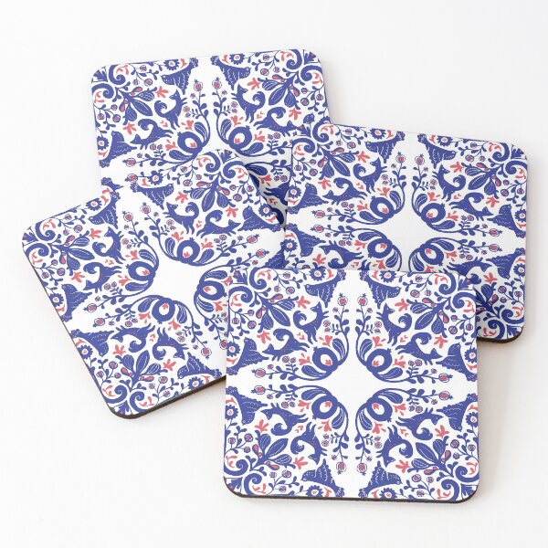 Item preview, folcloristic scandinavian tile designed and sold by Gaia Marfurt.