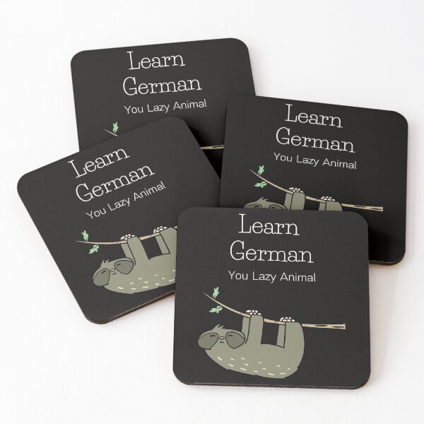 Item preview, Learn German You Lazy Animal Funny Sloth Faultier designed and sold by Time4German.