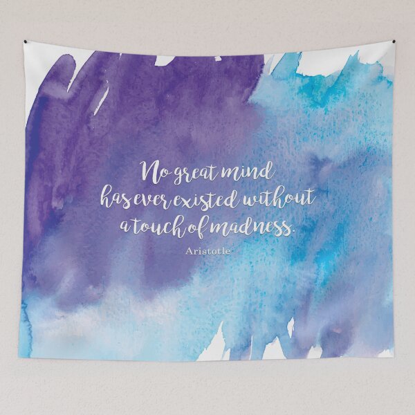 Item preview, No great mind has ever existed without a touch of madness. Aristotle designed and sold by StudioCitrine.