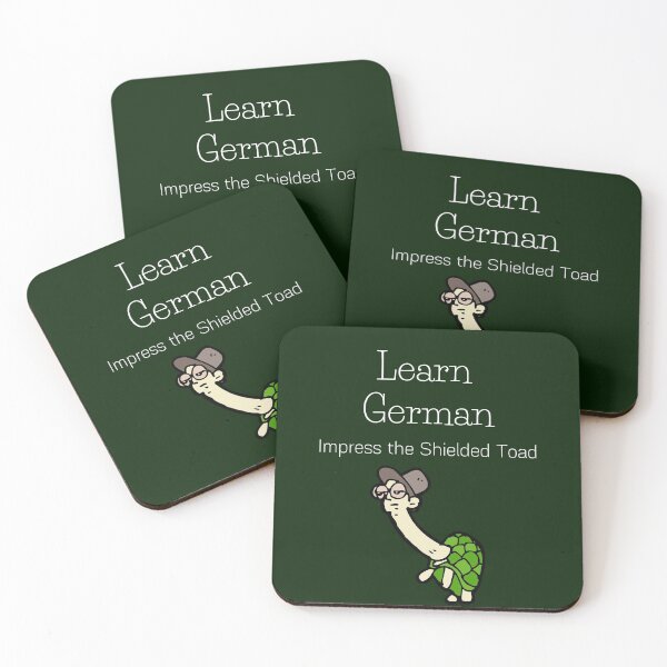 Item preview, Learn German Impress the Shielded Toad Funny Turtle Schildkröte designed and sold by Time4German.
