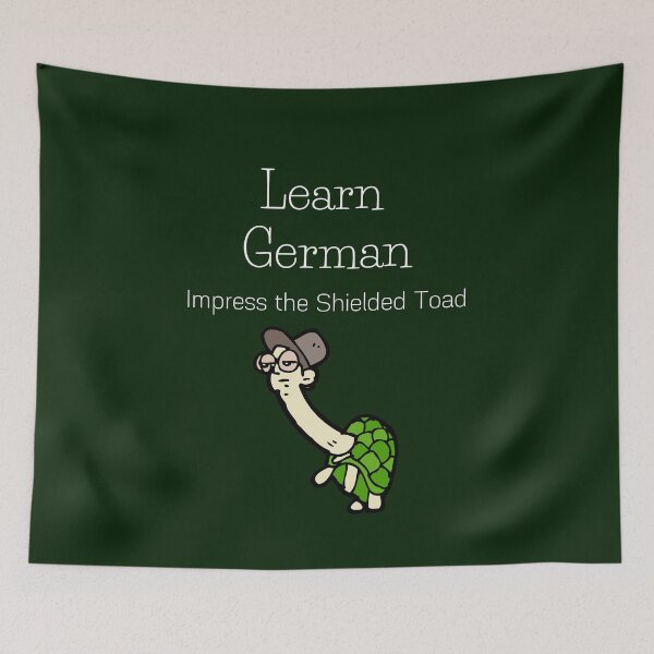 Item preview, Learn German Impress the Shielded Toad Funny Turtle Schildkröte designed and sold by Time4German.