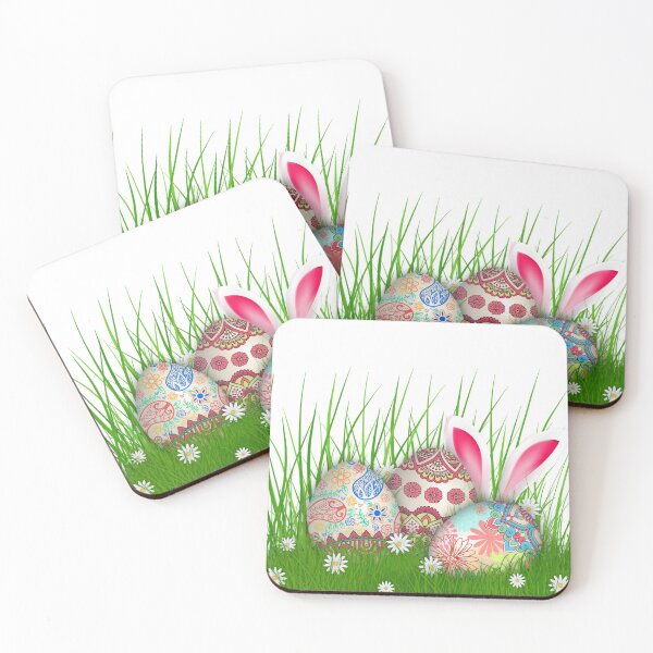 Easter Bunny Coasters (Set of 4)