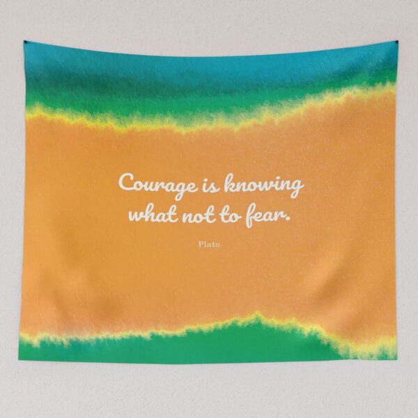 Item preview, Courage is knowing what not to fear. Plato designed and sold by StudioCitrine.