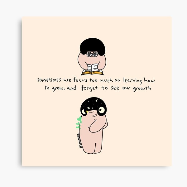 Let’s celebrate our growth Canvas Print