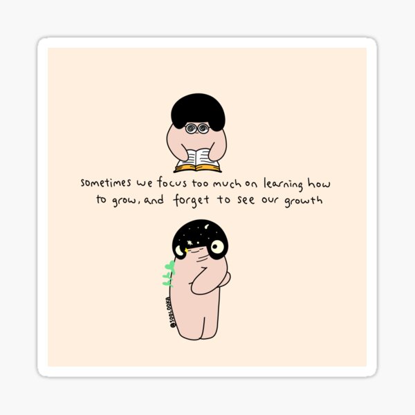 Let’s celebrate our growth Sticker