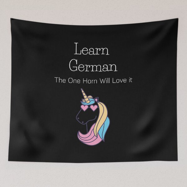 Item preview, Learn German The Unicorn 'Einhorn' (one horn) will love it  designed and sold by Time4German.