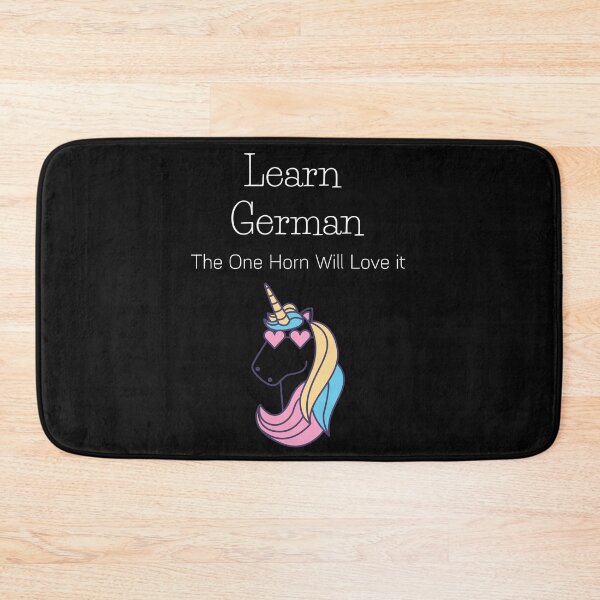 Item preview, Learn German The Unicorn 'Einhorn' (one horn) will love it  designed and sold by Time4German.