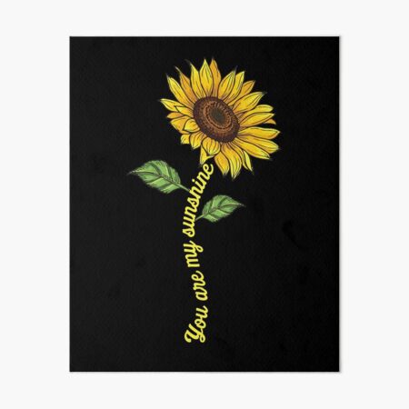 printable you are my sunshine sunflower
